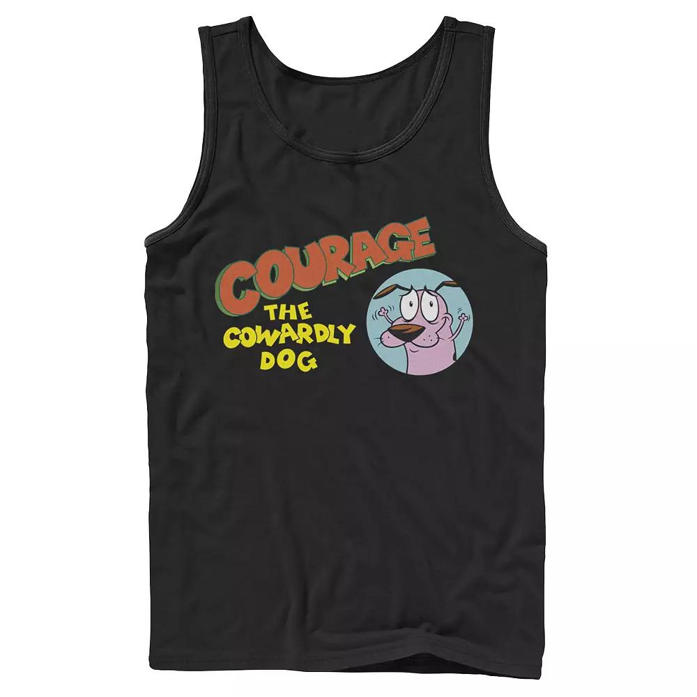 Men's Courage The Cowardly Dog Green Hue Abduction Tank Top,  Product Image