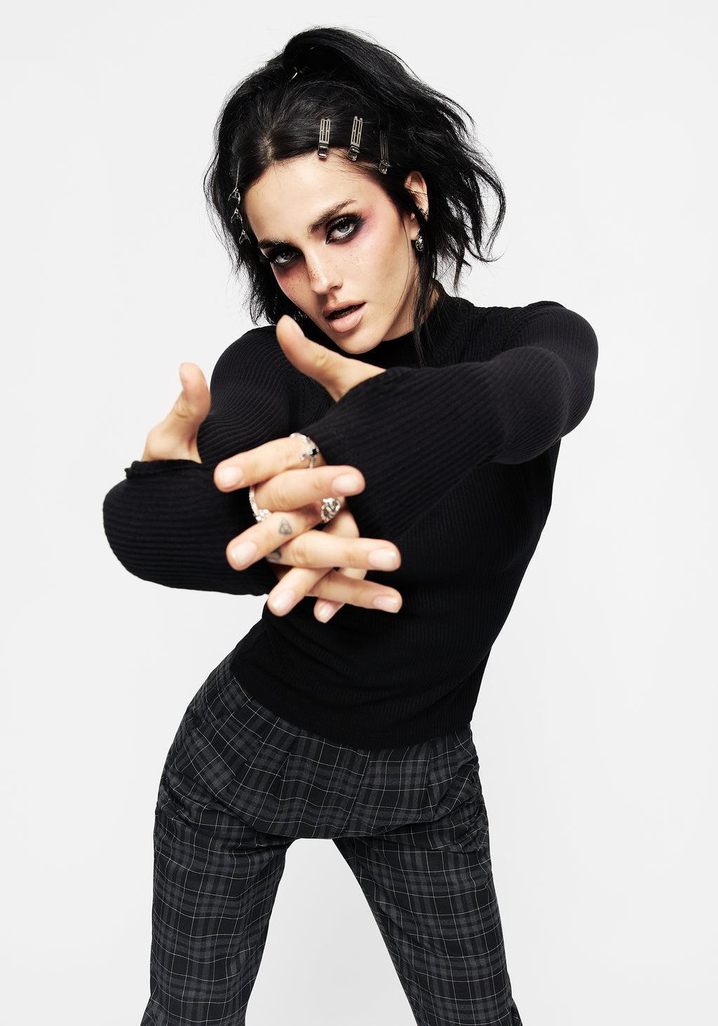 Adonia High Neck Ribbed Top Product Image