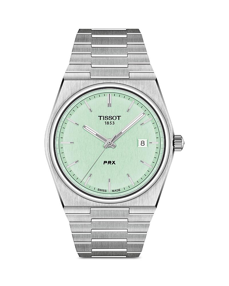 Tissot Mens Prx Automatic Stainless Steel Tonneau Bracelet Watch Product Image