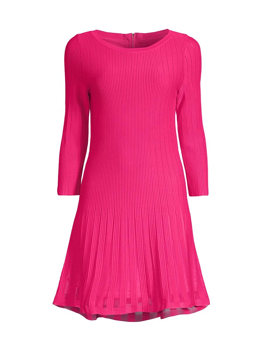 Womens Tabitha Ribbed Godet Minidress Product Image