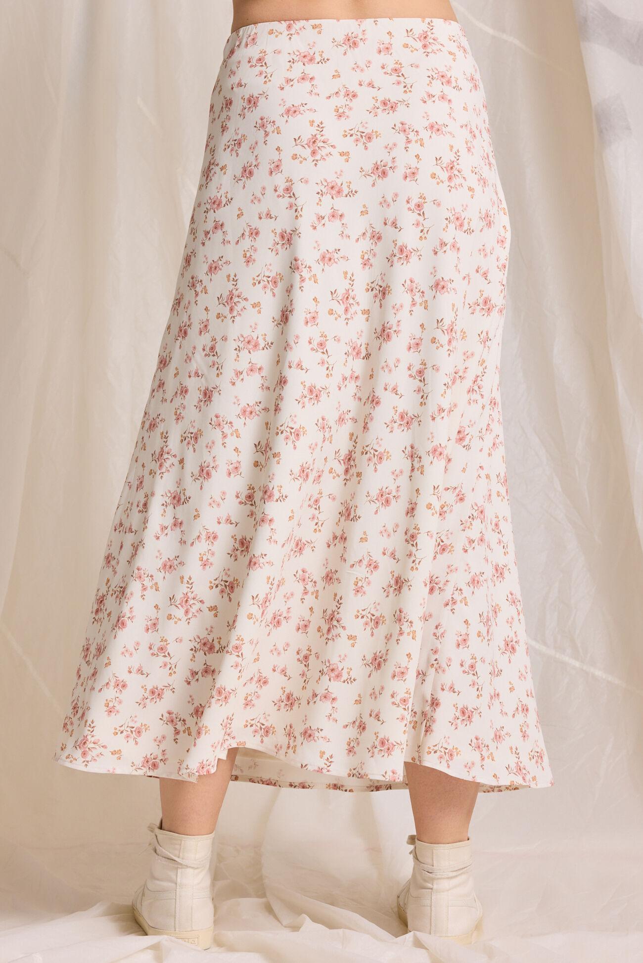 Lucky Floral Midi Skirt Product Image