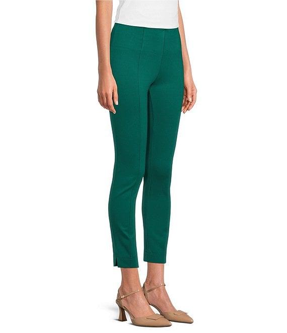 Slim Factor by Investments Coordinating Stretch Ponte Knit Ankle Skinny Pants Product Image