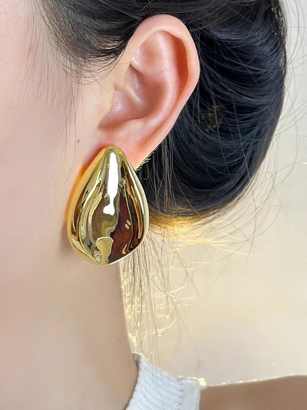 Geometric Shiny Earrings Accessories Product Image
