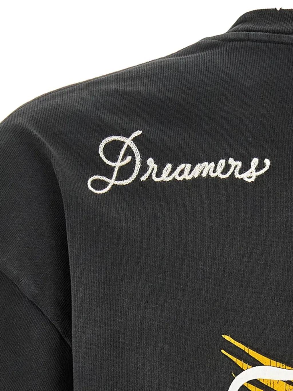 Black 'AMIRI' Eagle Oversized T-shirt Product Image