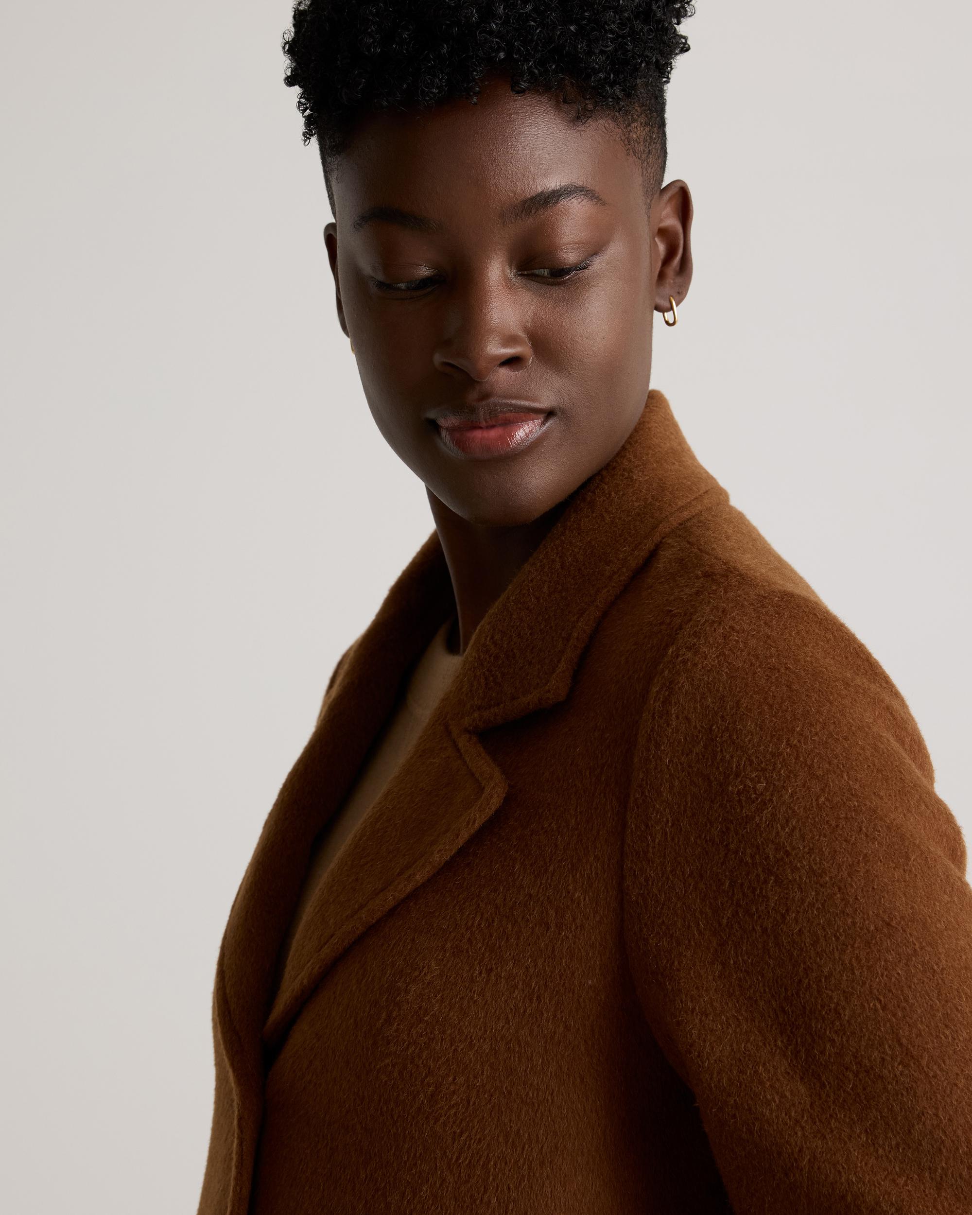 Quince | Women's Camel Hair Single-Breasted Midi Coat Wool Product Image