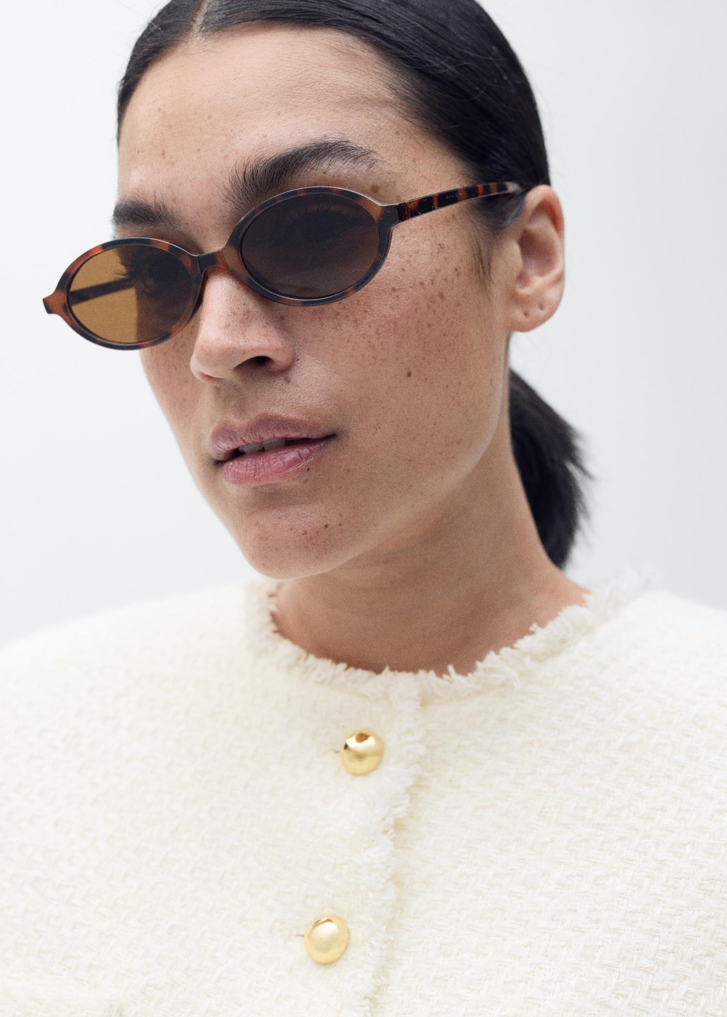 Tweed jacket with jewel buttons - Women | MANGO USA Product Image