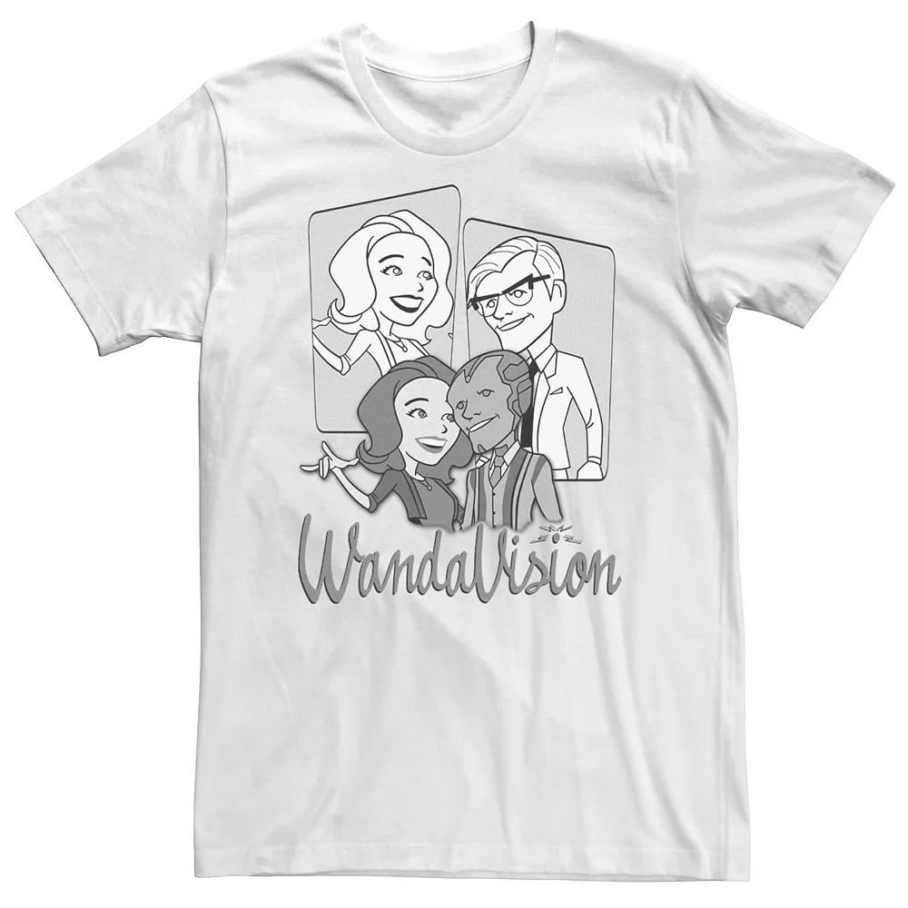 Big & Tall Marvel WandaVision Disguise Retro Logo Tee, Men's,  Product Image