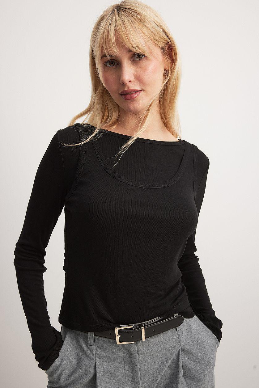 Double Tank Long Sleeve Top Product Image