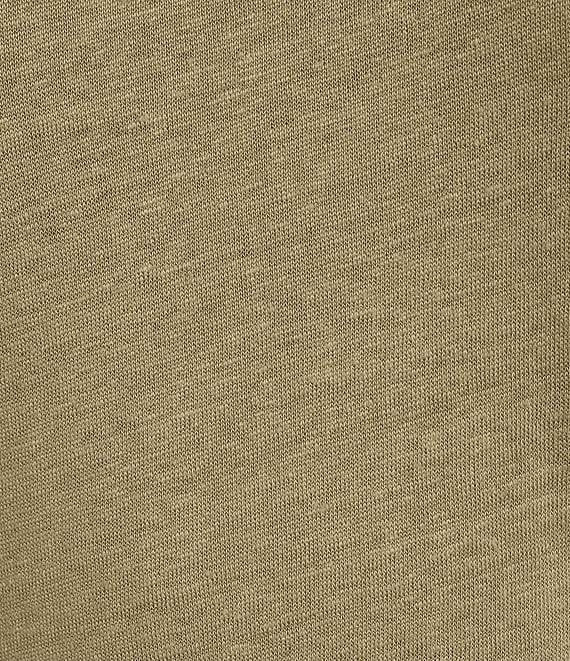 IRO Woven Linen Third Crew Neck Short Sleeve Tee Shirt Product Image