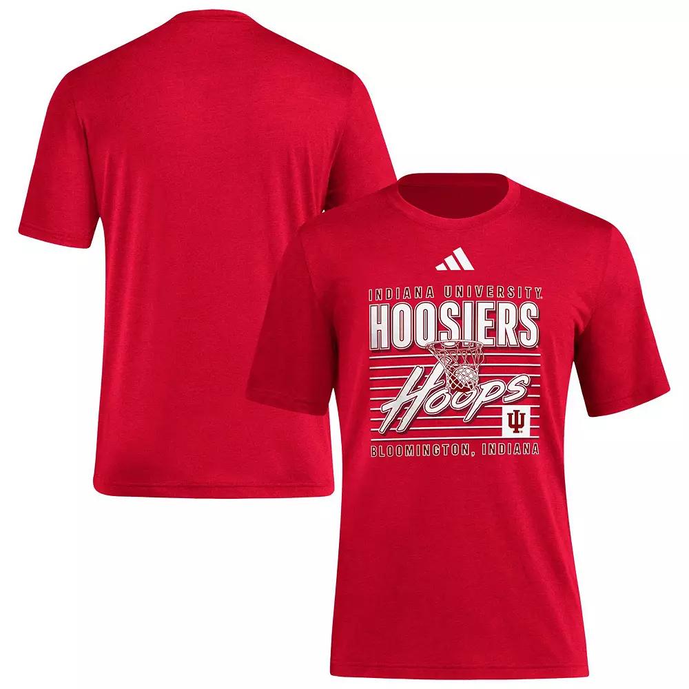 Men's adidas Crimson Indiana Hoosiers Locker Swish Tri-Blend T-Shirt,  Product Image