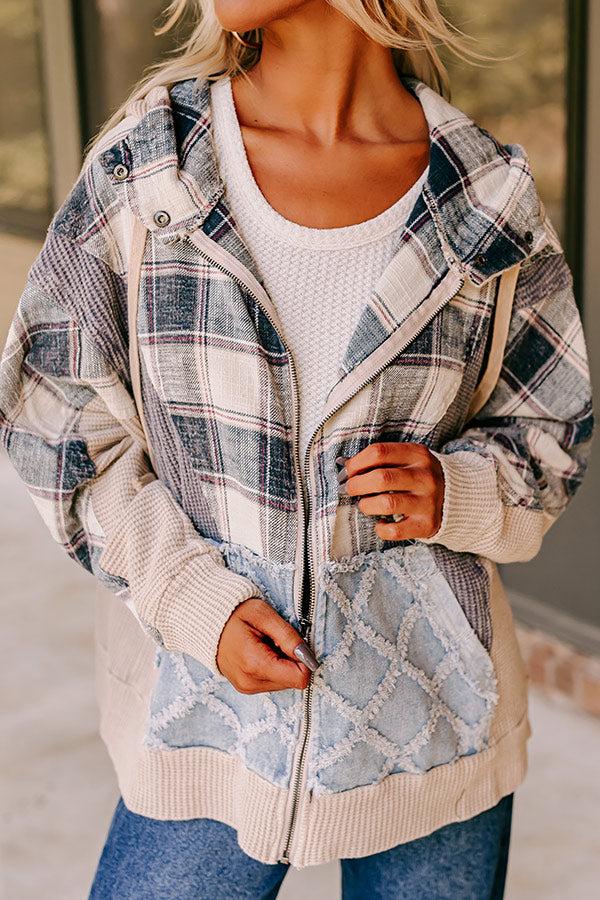 Bonfire Party Waffle Knit Jacket Product Image