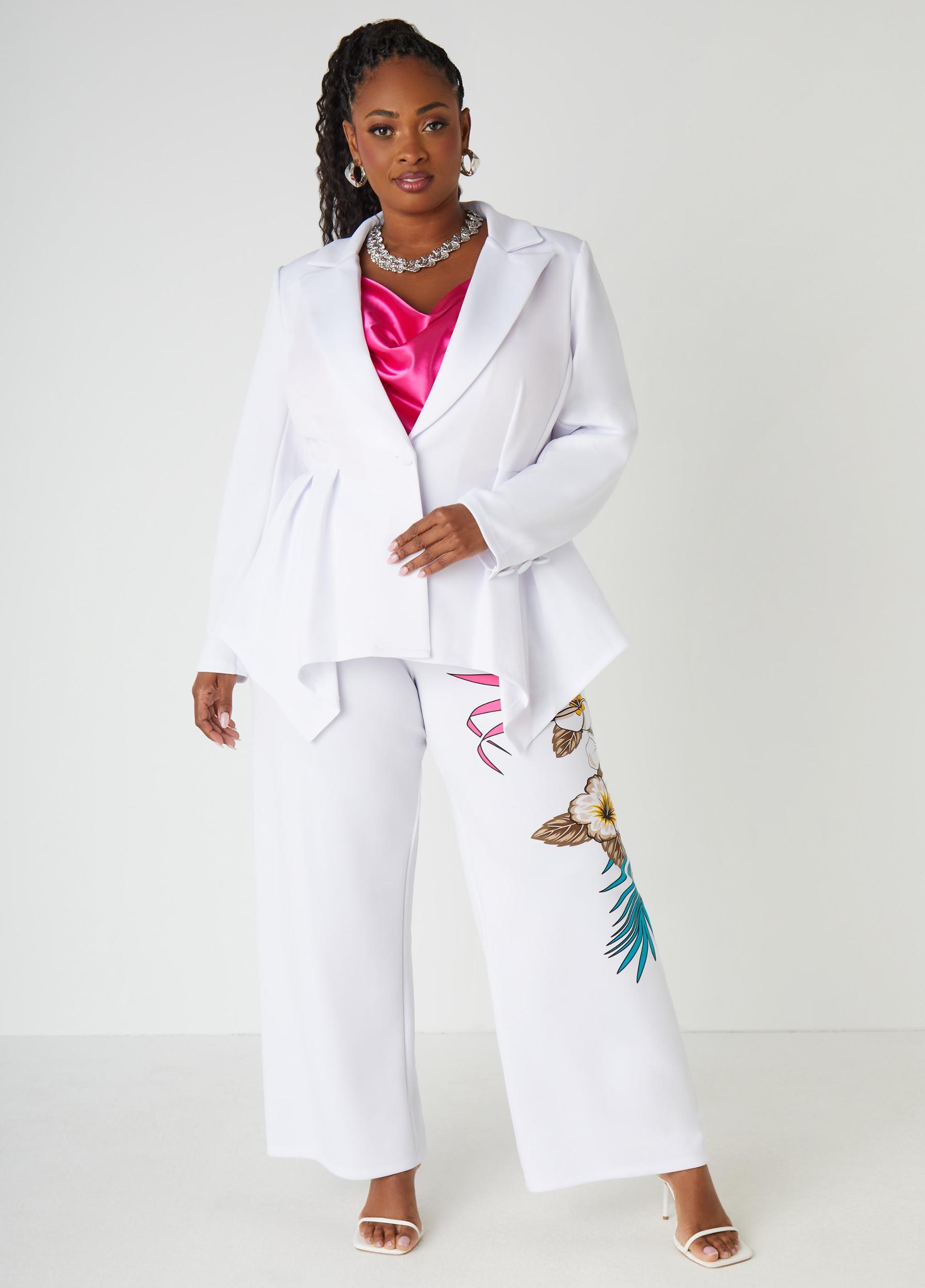 Pleated Peplum Blazer Product Image