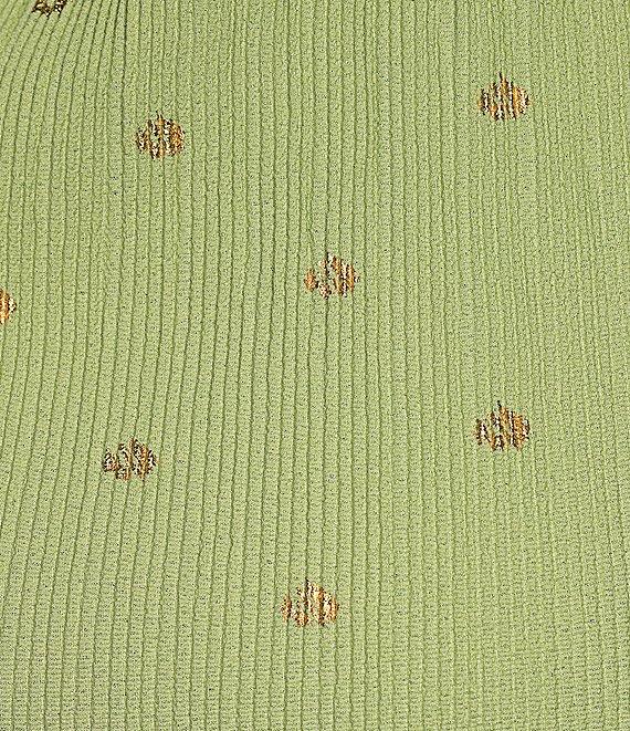 Never Fully Dressed Tilly Plisse Gold Fleck Print One Shoulder Neck Short Sleeve Maxi Dress Product Image