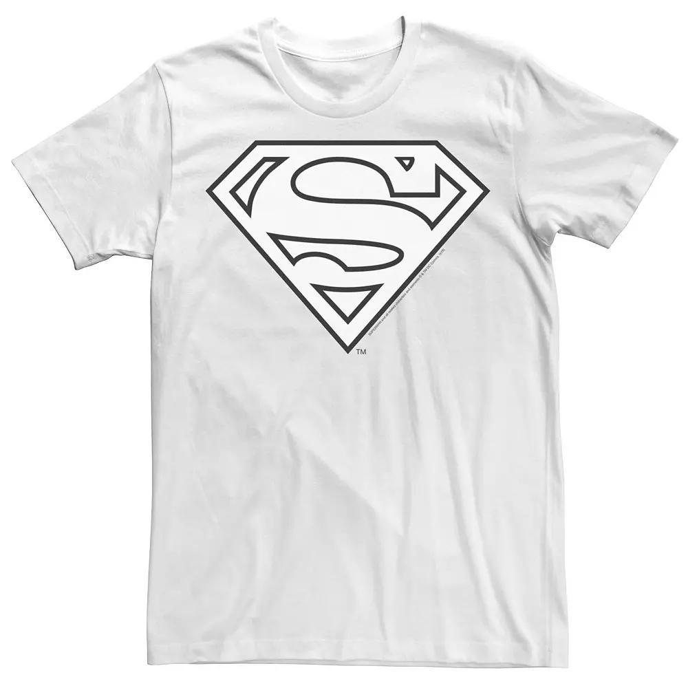 Men's DC Comics Superman Black And White Logo Graphic Tee,  Product Image