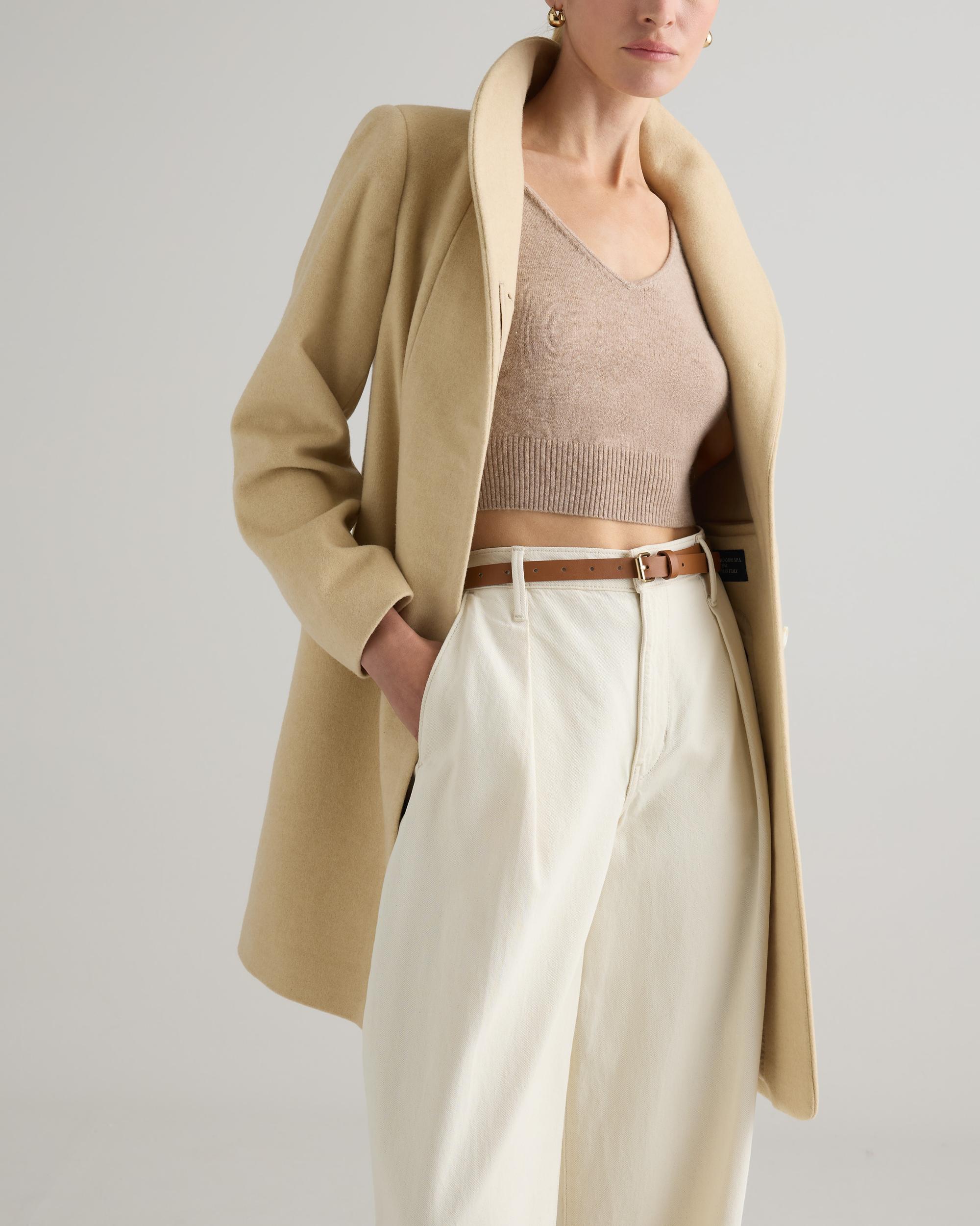 Quince | Women's Italian Wool Cocoon Coat Wool/Nylon Product Image