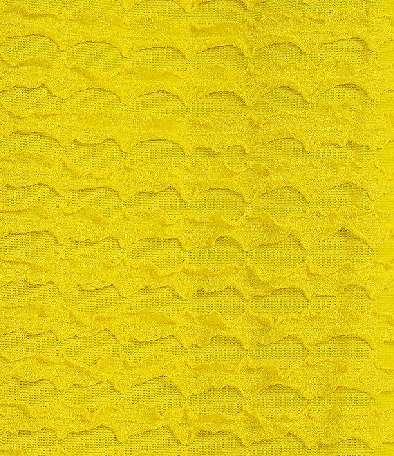 Multiples Petite Size Scoop Neck Elbow Sleeve Wave Knit Fitted Top Product Image