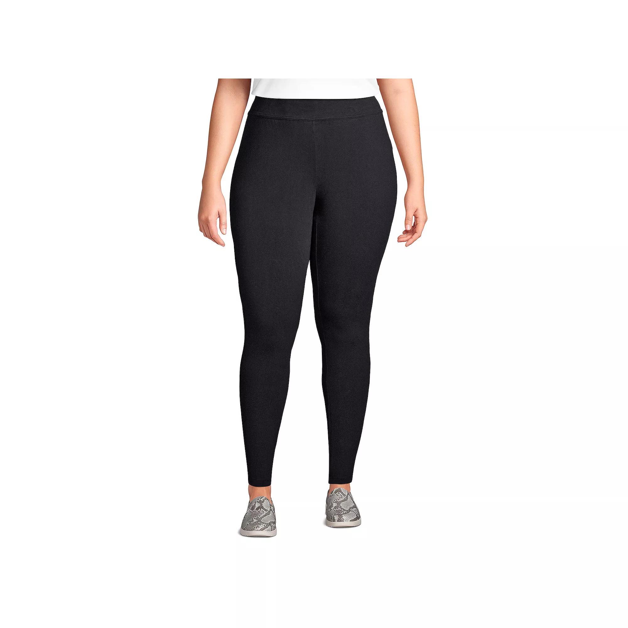 Plus Size Lands' End Starfish Knit Leggings, Women's, Size: 1XL, Dark Caramel Product Image