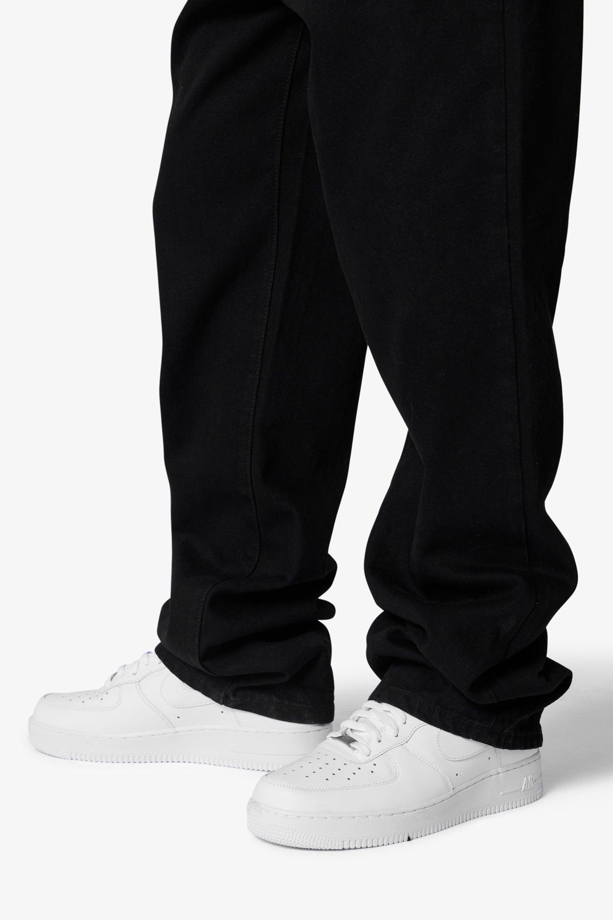 Raw Baggy Denim - Rinsed Black Product Image