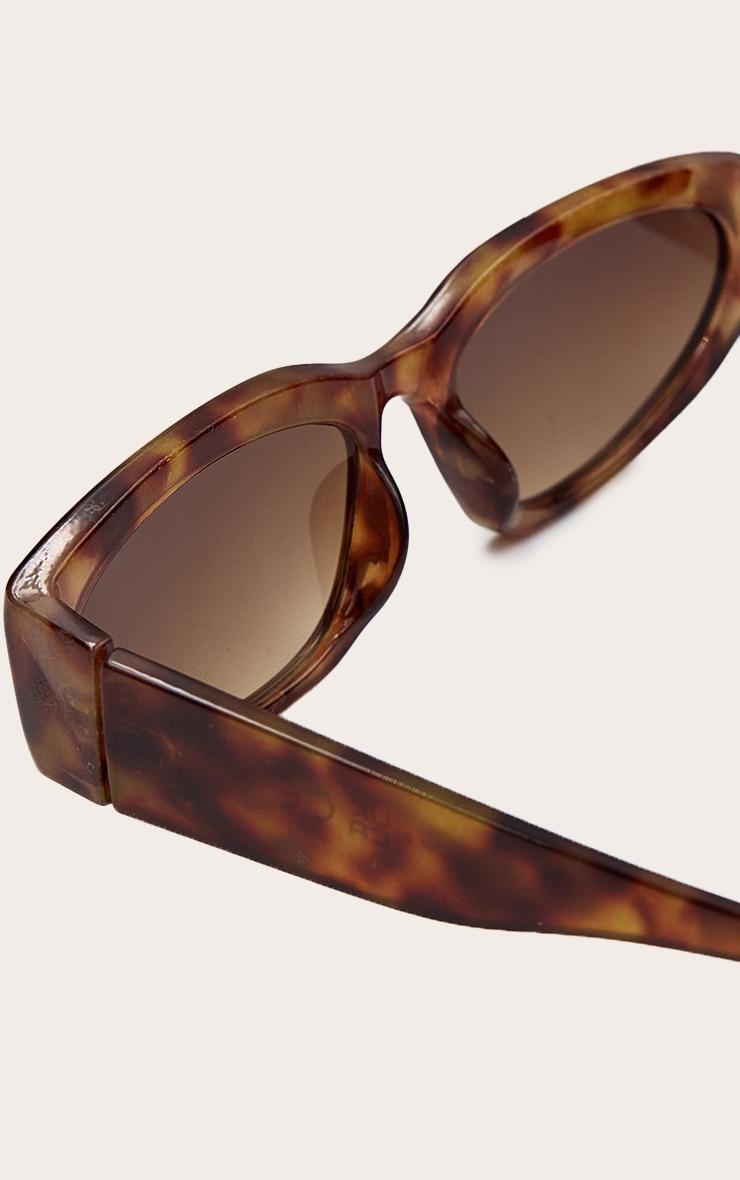 Tortoiseshell Chunky Angled Sunglasses Product Image