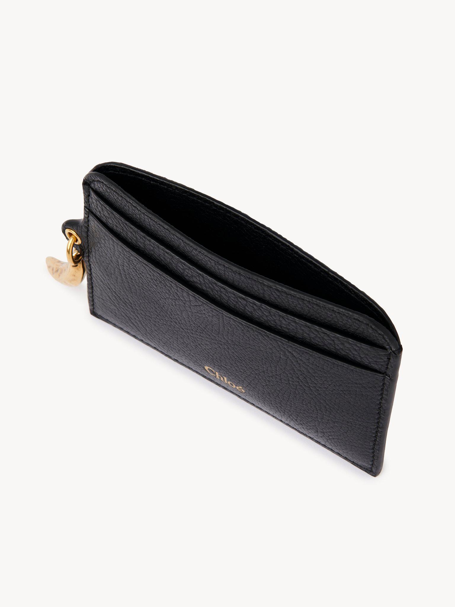 Banana card holder in grained leather Product Image