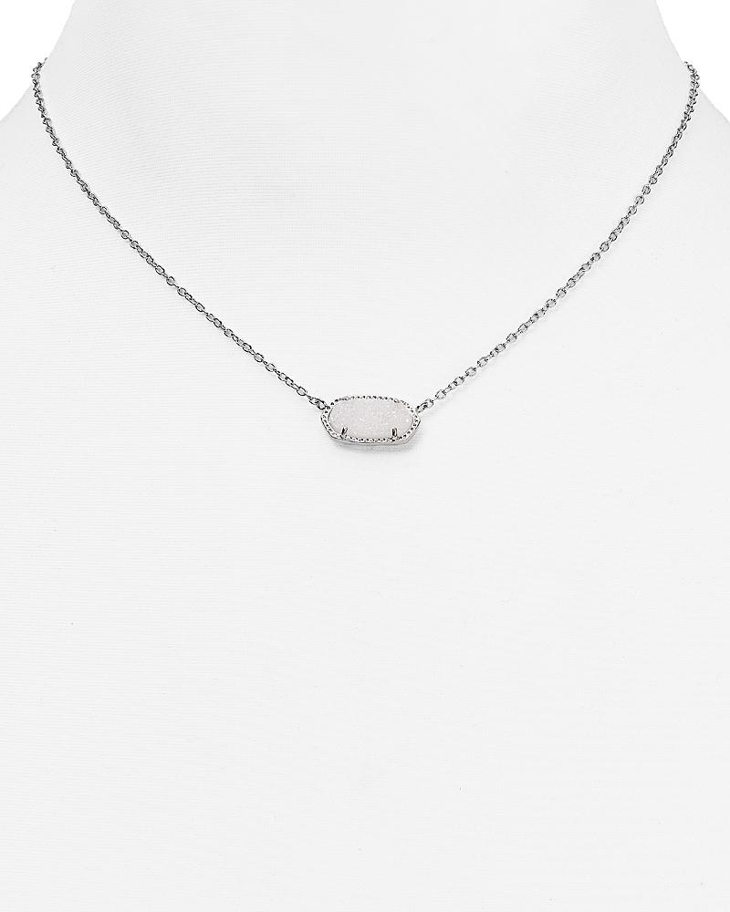 Elisa Silver Pendant Necklace in Emerald Cat’s Eye Product Image