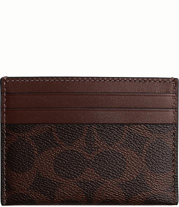 COACH Men's Signature Flat Card Case Product Image