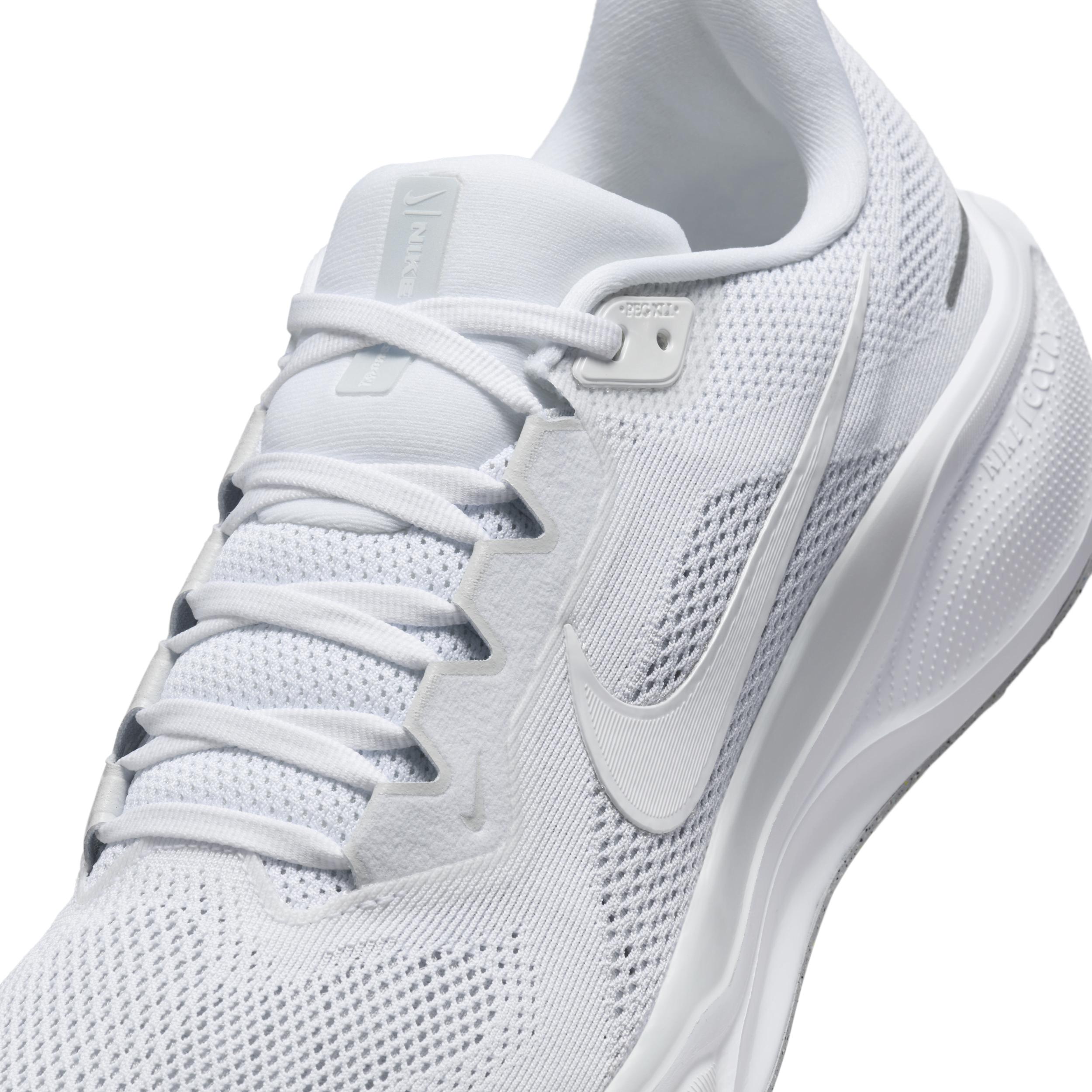 Nike Mens Nike Air Zoom Pegasus 41 - Mens Running Shoes White/Pure Platinum/White Product Image