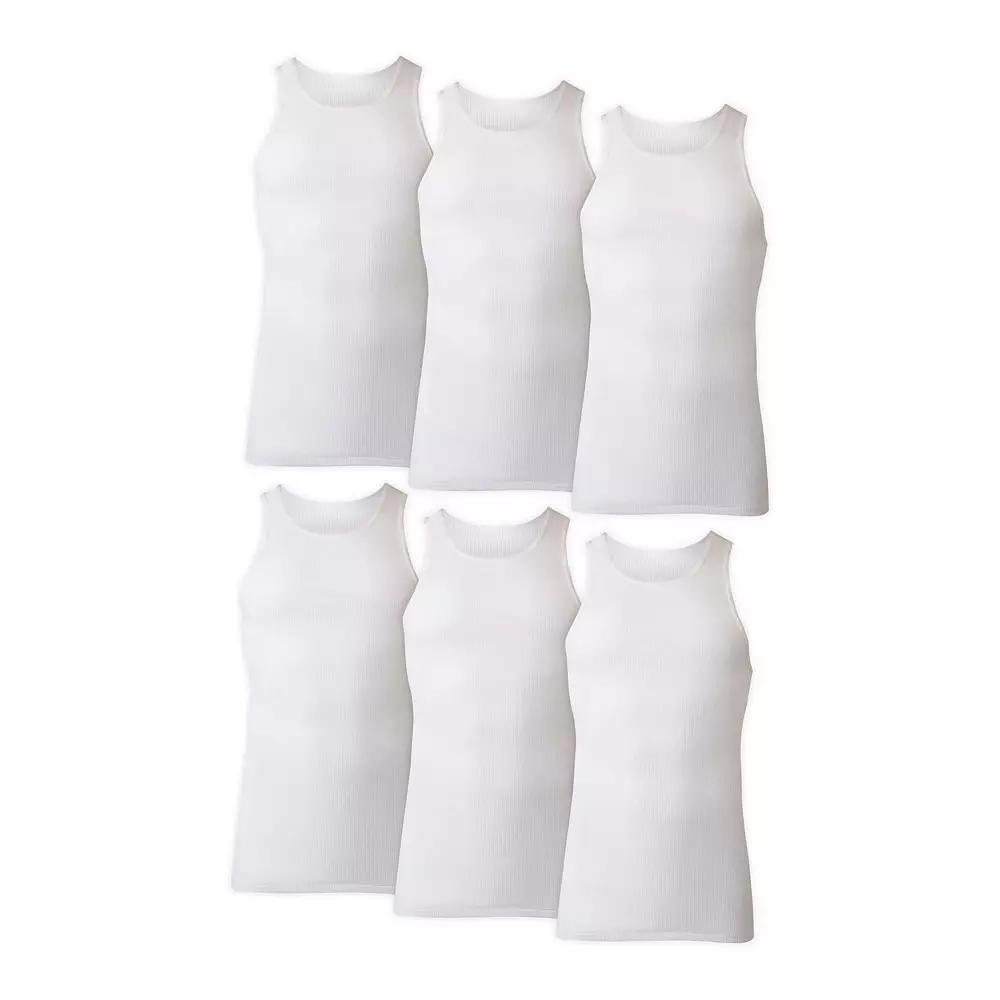 Men's Hanes® Ultimate 5+1 Bonus Pack ComfortSoft Cotton Blend Tank Top Undershirt,  Product Image