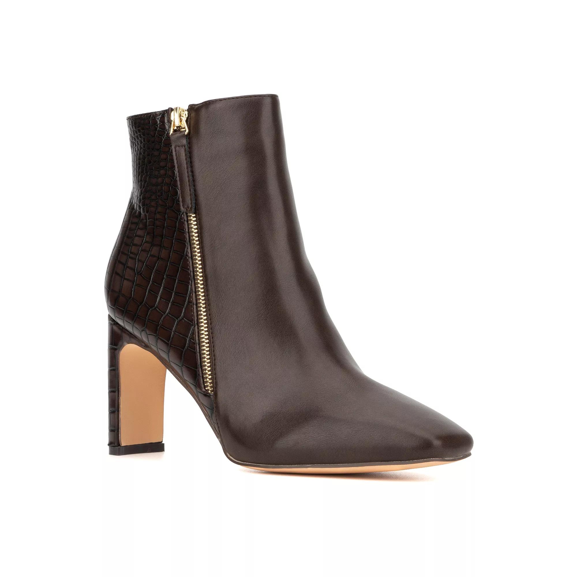 New York & Company Una Women's Ankle Boots, Size: 7.5, Brown Product Image