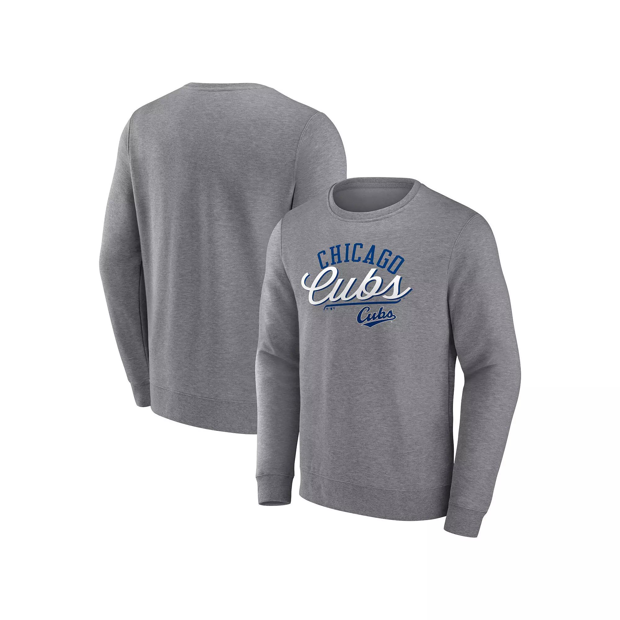 Men's Fanatics Branded Gray New York Mets Simplicity Pullover Sweatshirt,  Product Image