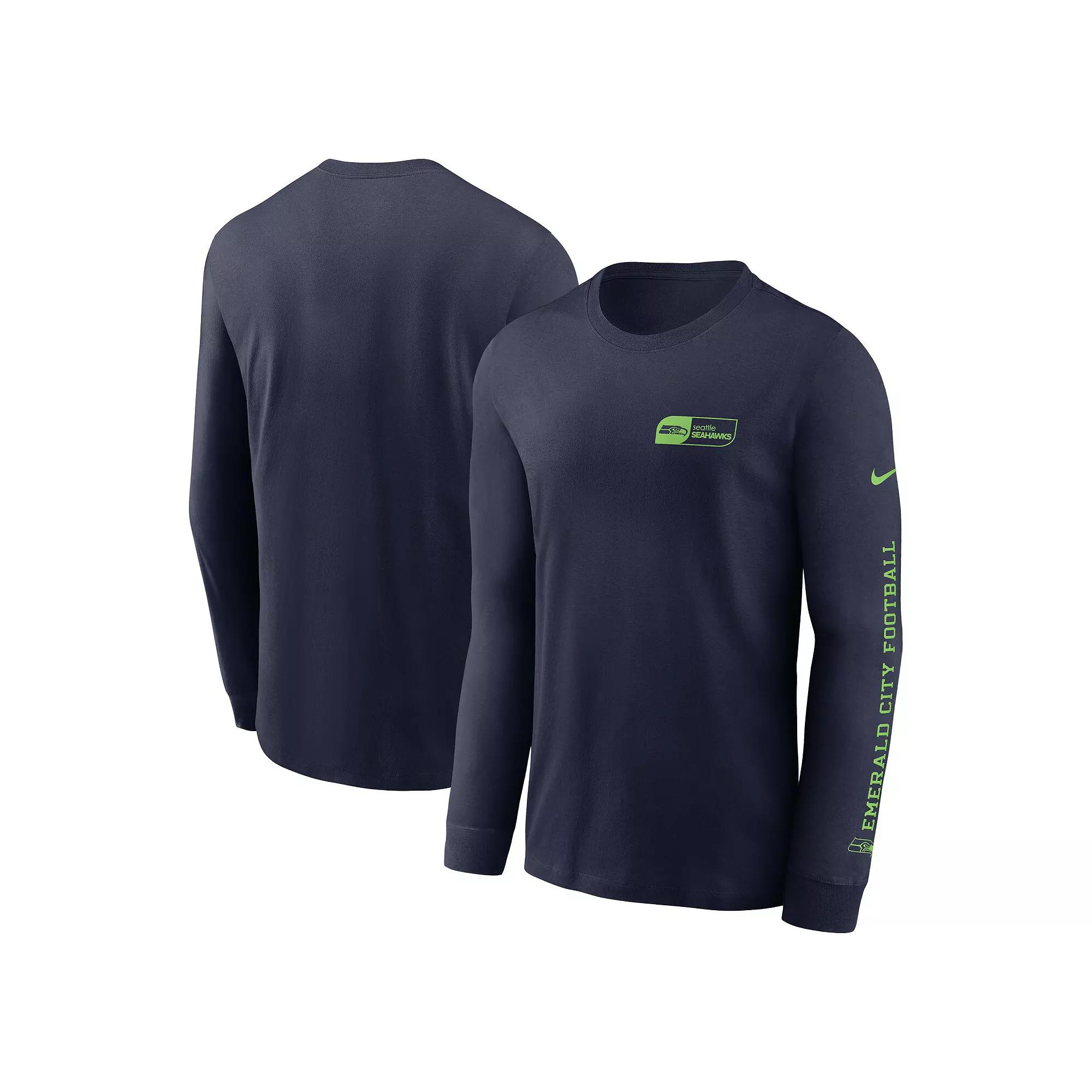 Buffalo Bills Sideline Team Issue Nike Mens Dri-FIT NFL Long-Sleeve T-Shirt | 02EW4DA81-2ZH Product Image