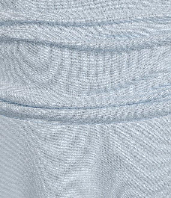 GB Knit Ruched Asymmetrical Coordinating Skirt Product Image
