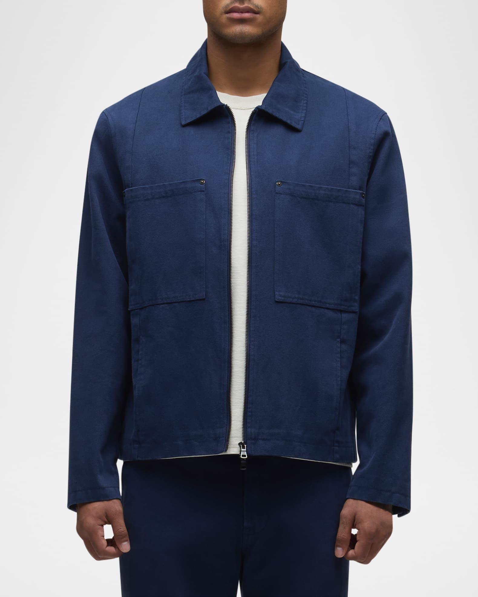 Men's Twill Zip Overshirt Product Image