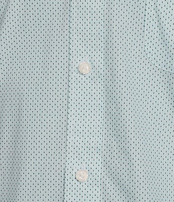 Cremieux Blue Label Micro Geo Print Poplin Short Sleeve Woven Shirt Product Image