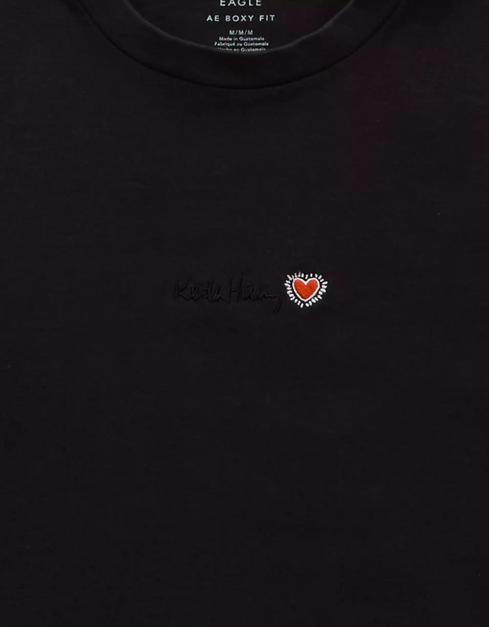 AE Boxy Keith Haring Graphic T-Shirt Product Image