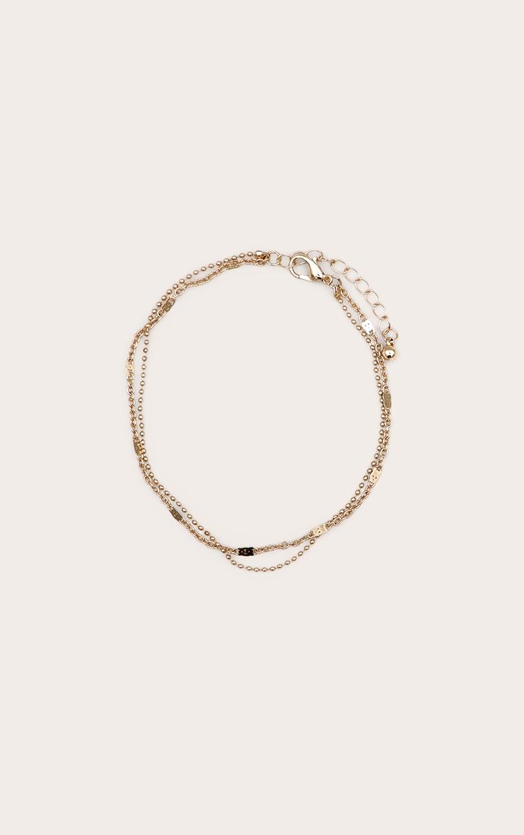 Gold Double Chain Layer Anklet Product Image
