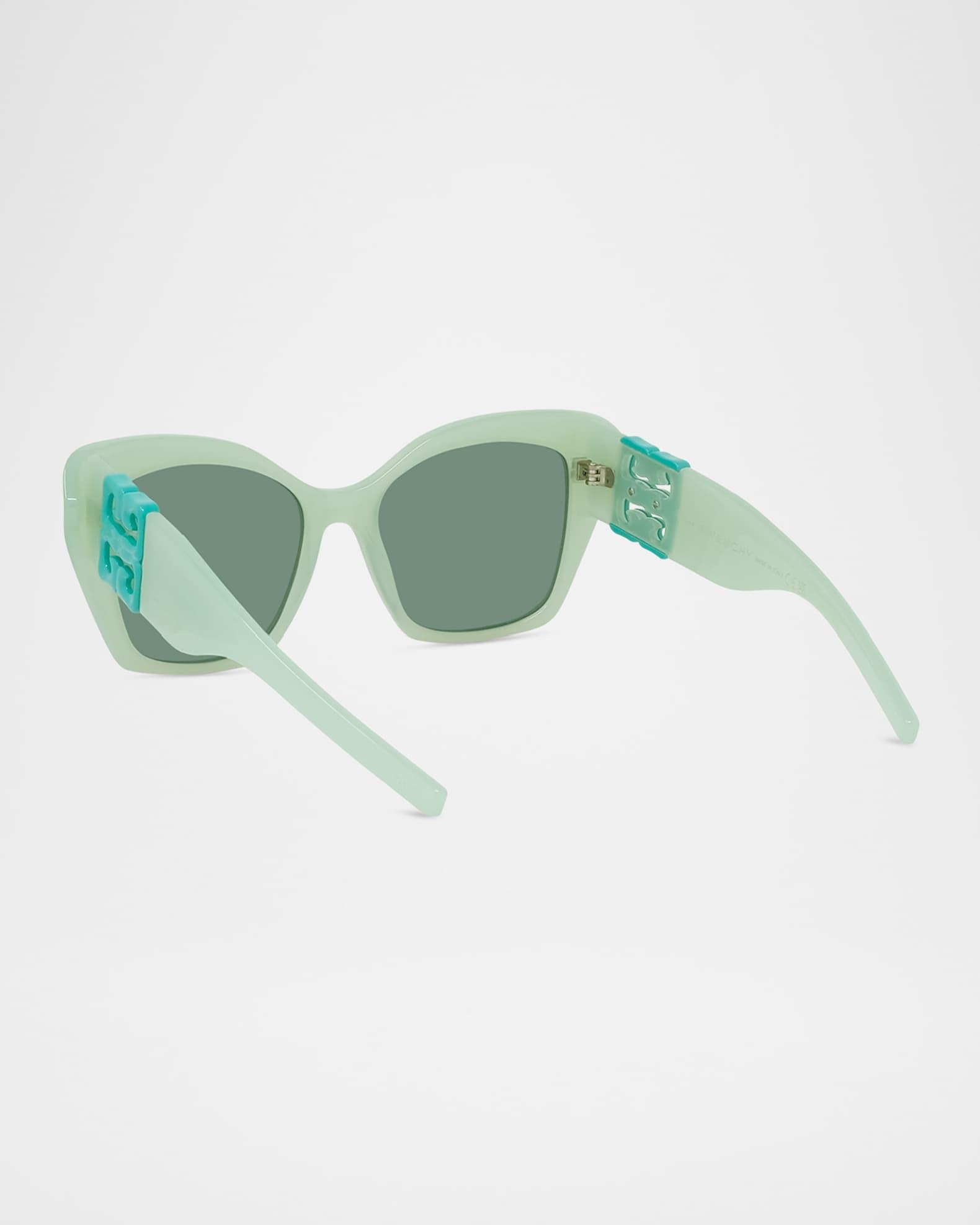 4G Liquid Square Plastic & Nylon Sunglasses Product Image
