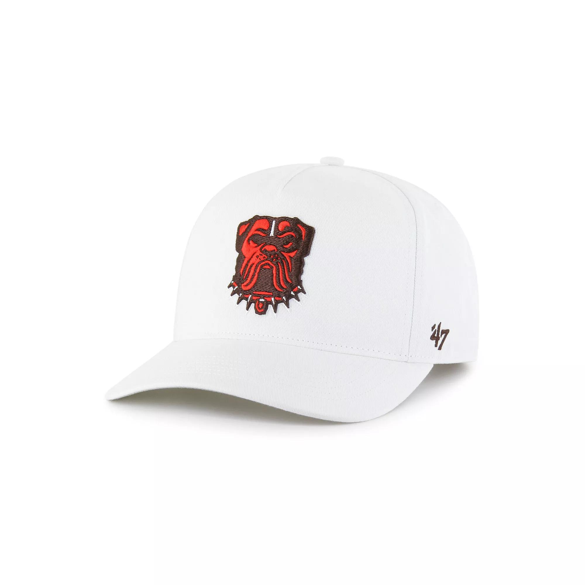 Men's '47 White Cleveland Browns Hitch Adjustable Hat Product Image