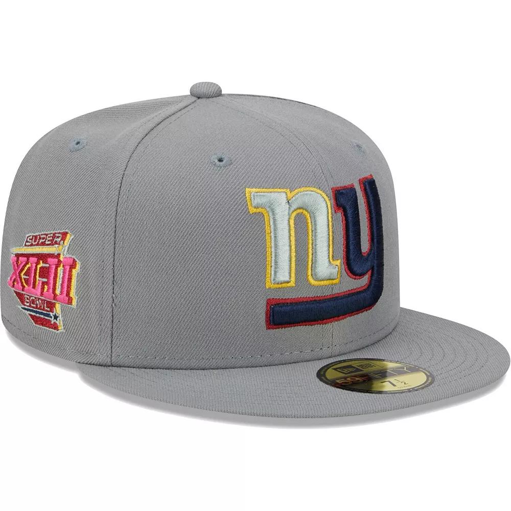 Men's New Era Gray New York Giants Color Pack 59FIFTY Fitted Hat, Size: 7 1/8, Grey Product Image