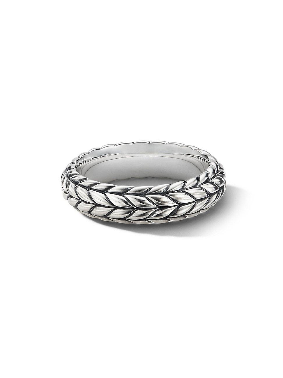 David Yurman Mens Sterling Chevron Ring Product Image