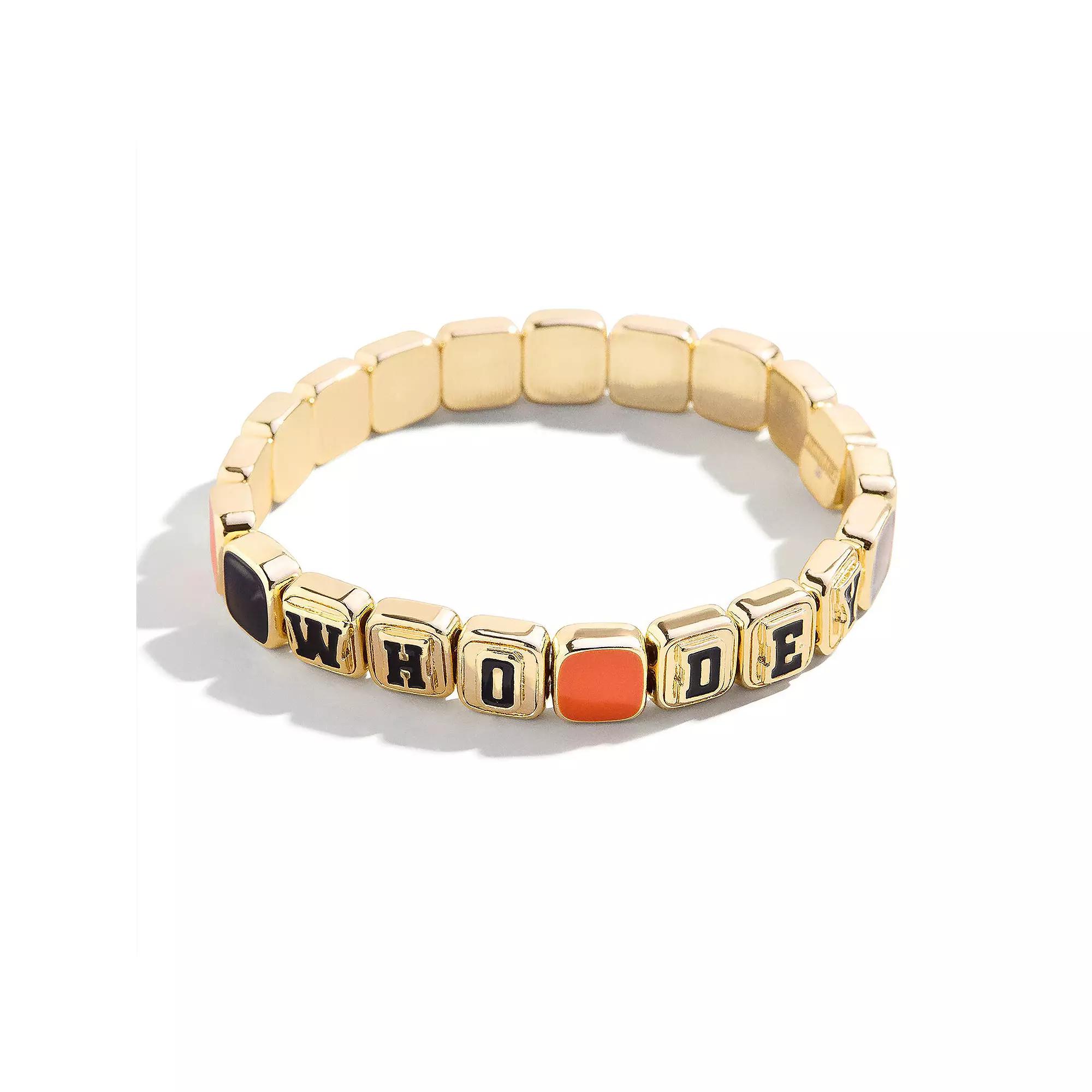 WEAR by Erin Andrews x BaubleBar Cincinnati Bengals Tile Bracelet, Women's, Team Product Image