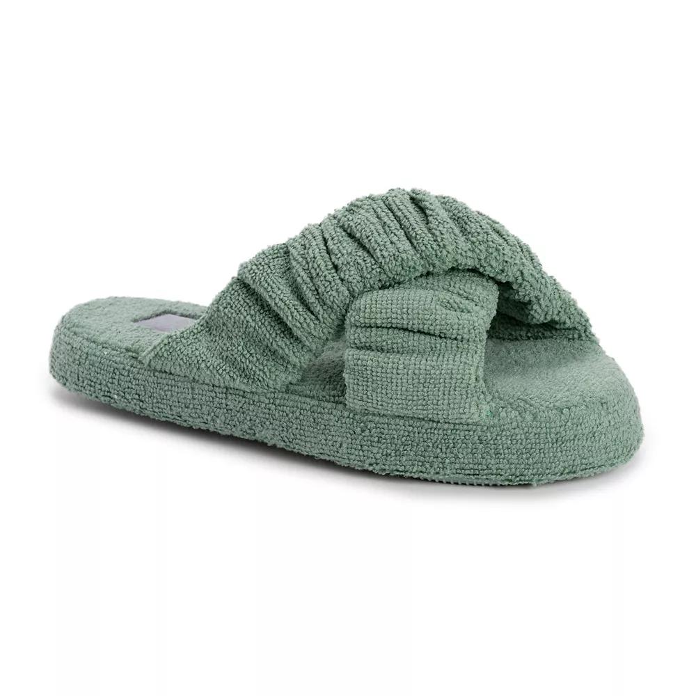 MUK LUKS Maelle Womens Criss-Cross Slippers Product Image