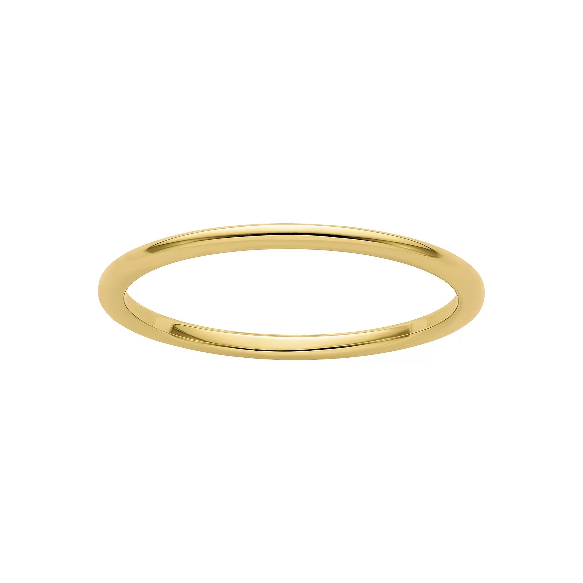Stacks & Stones 10k Gold 1.2 mm Half Round Stackable Band, Womens Product Image