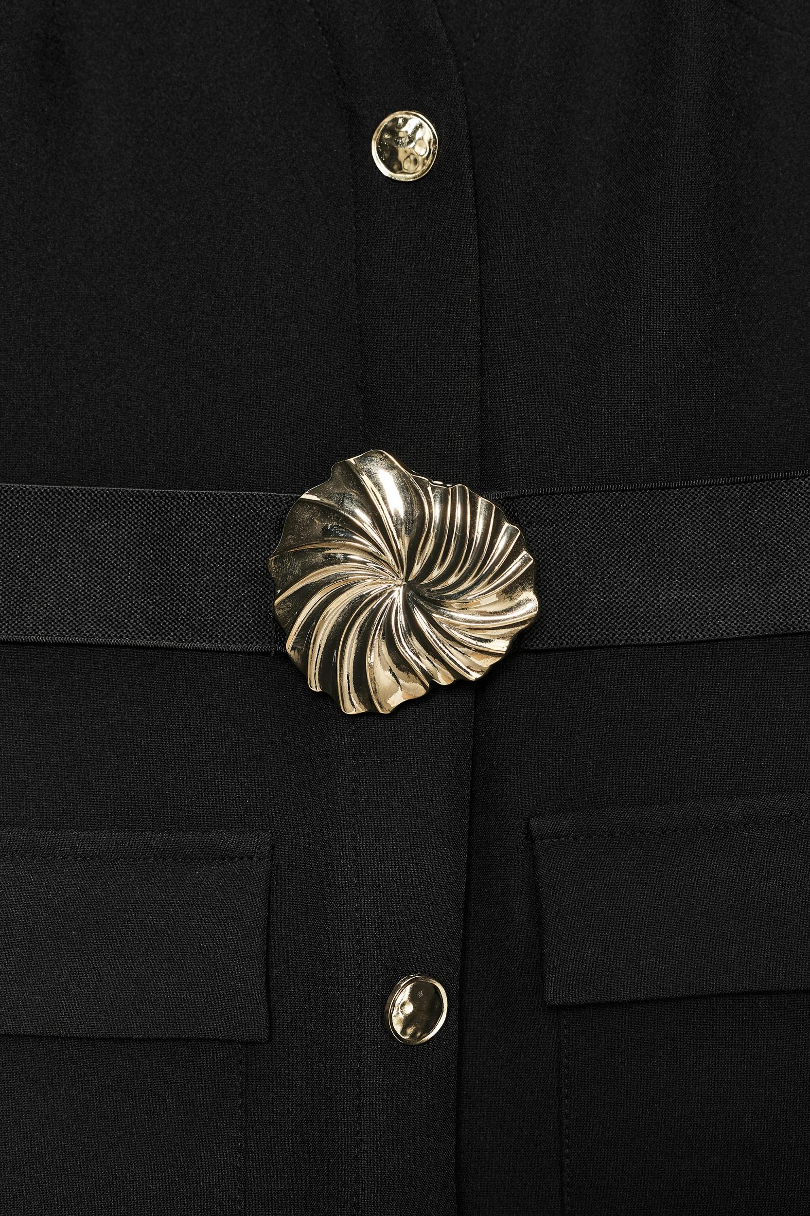 BELTED CREPE MIDI DRESS Product Image