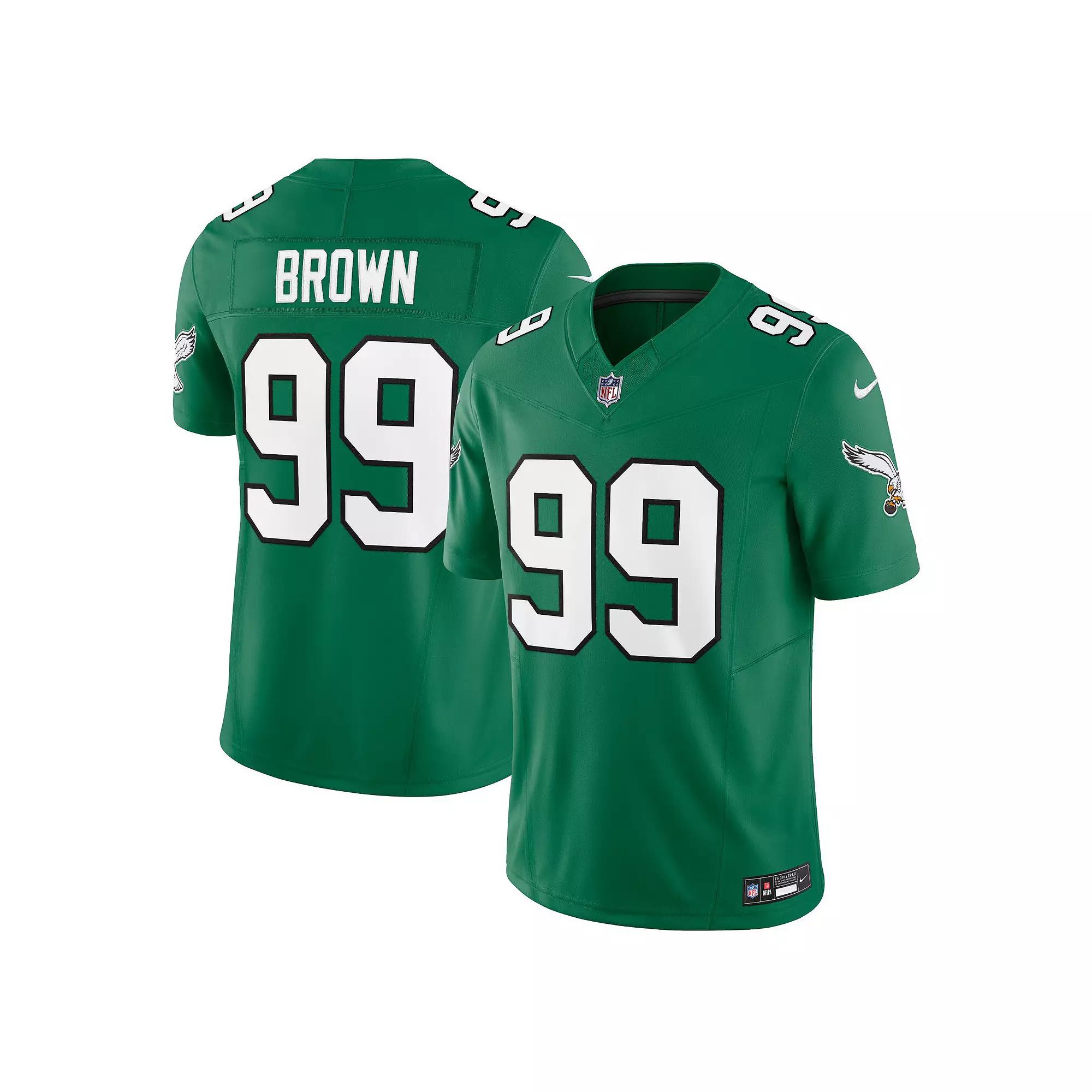 Men's Nike Jerome Brown Kelly Green Philadelphia Eagles Alternate Vapor F.U.S.E. Limited Jersey,  Product Image