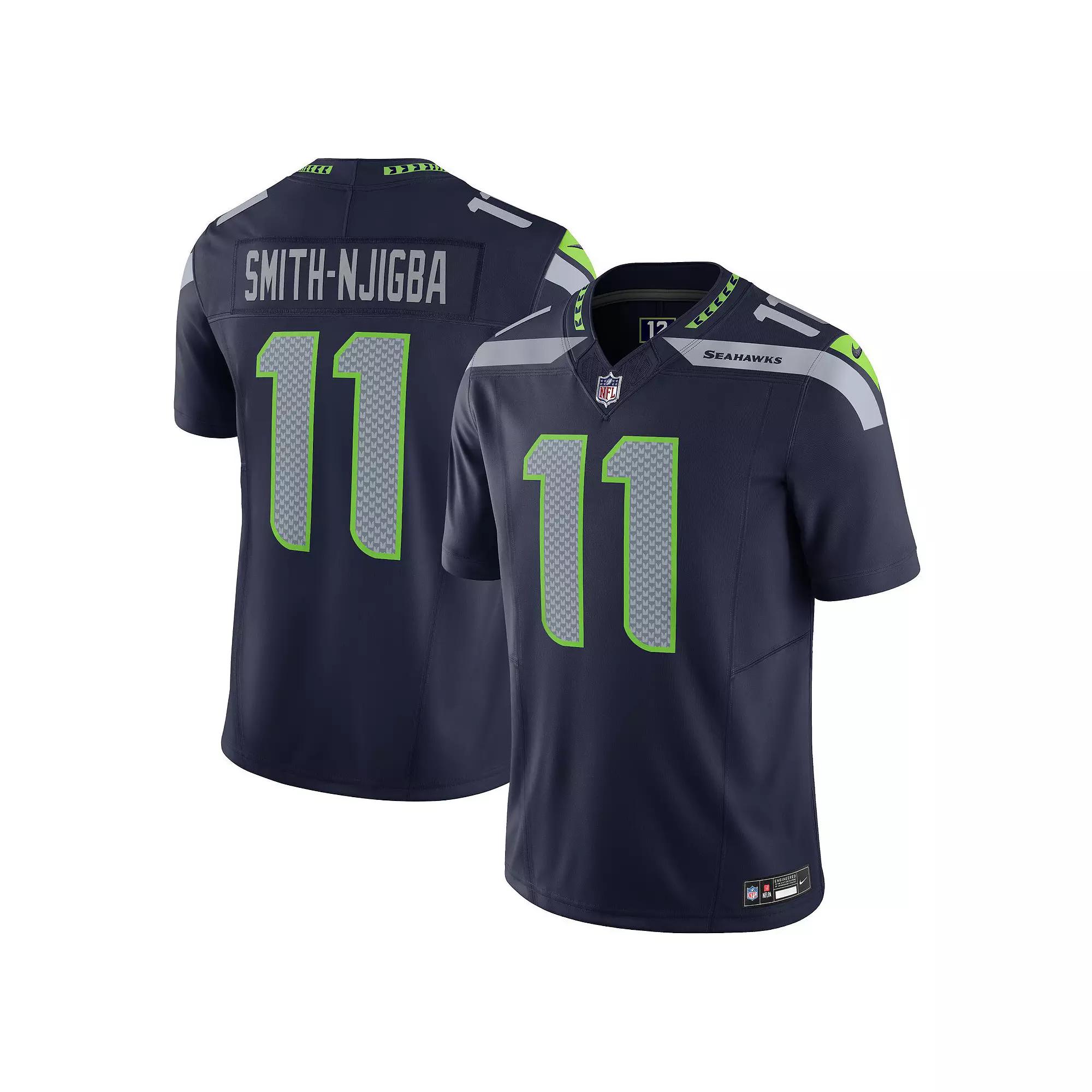 Men's Nike Jaxon Smith-Njigba Navy Seattle Seahawks Vapor F.U.S.E. Limited Jersey,  Product Image