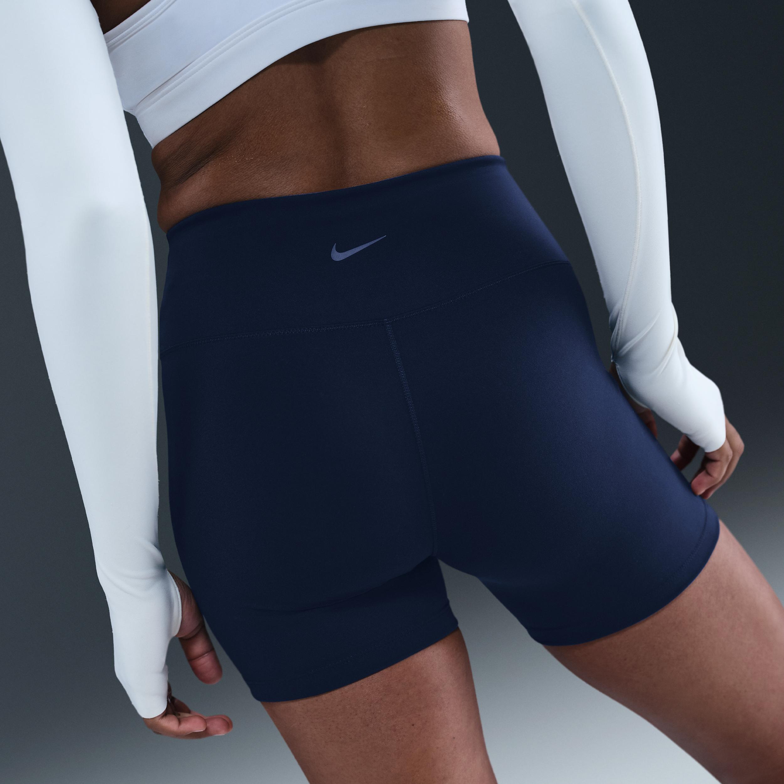 Nike Womens One High-Waisted 5 Biker Shorts | FN3211-410 Product Image