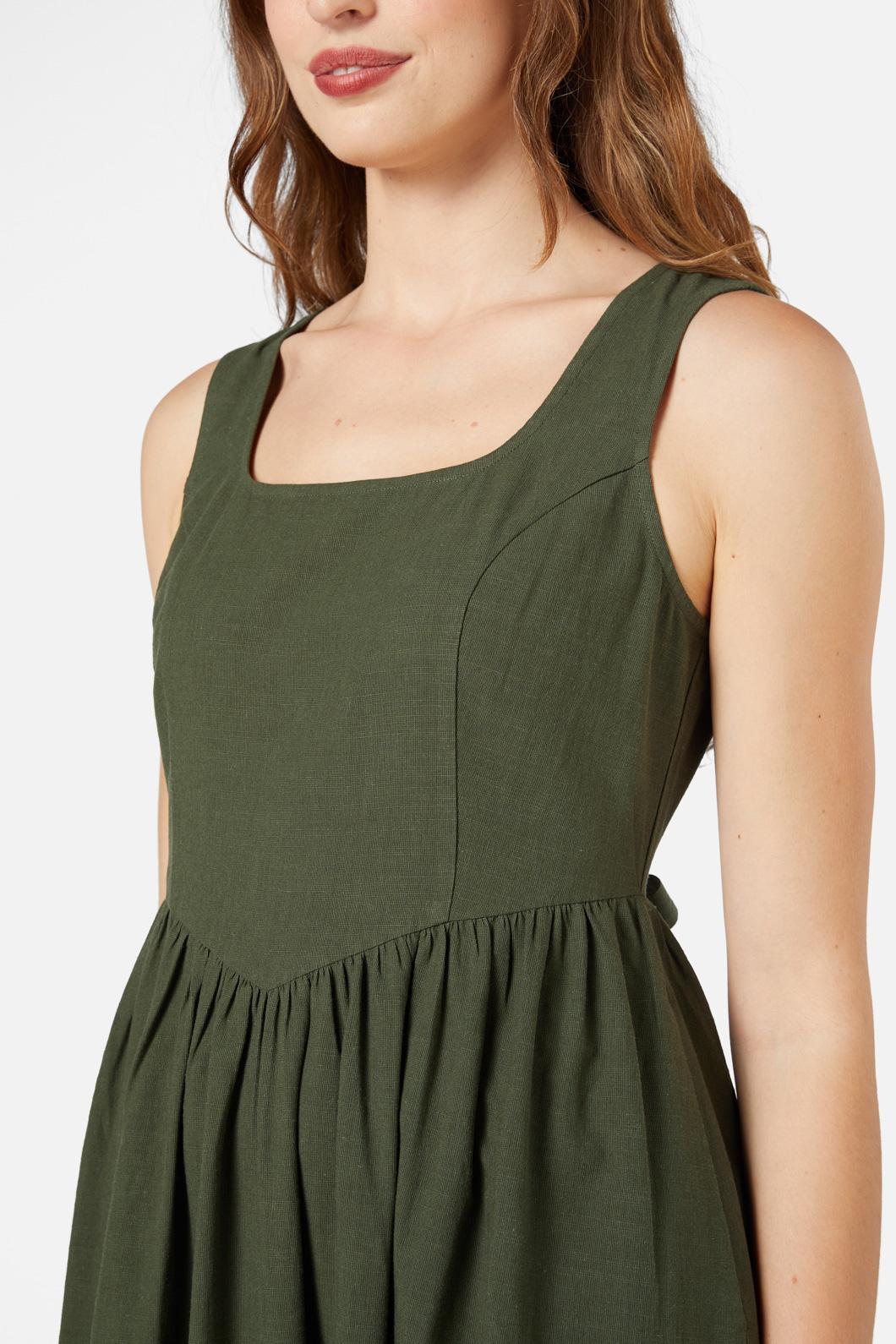 Native Embroidered Midi Dress Product Image