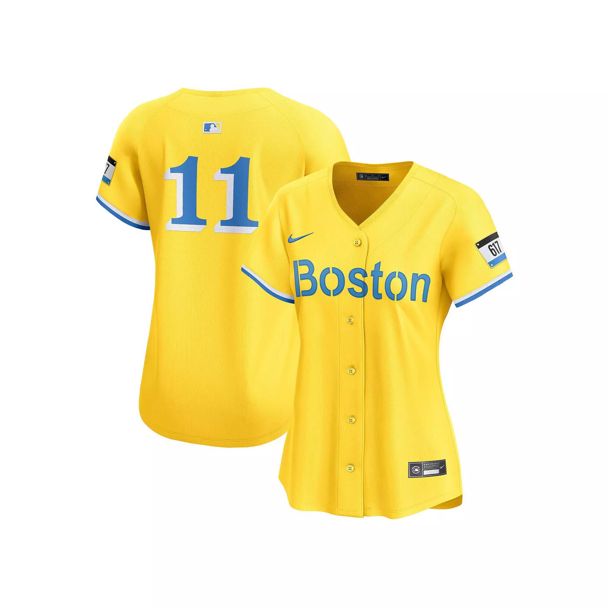 Women's Nike Rafael Devers Gold Boston Red Sox City Connect Limited Player Jersey, Size: Large Product Image