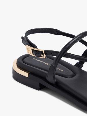 Metallic Accent Leather Sandal Product Image